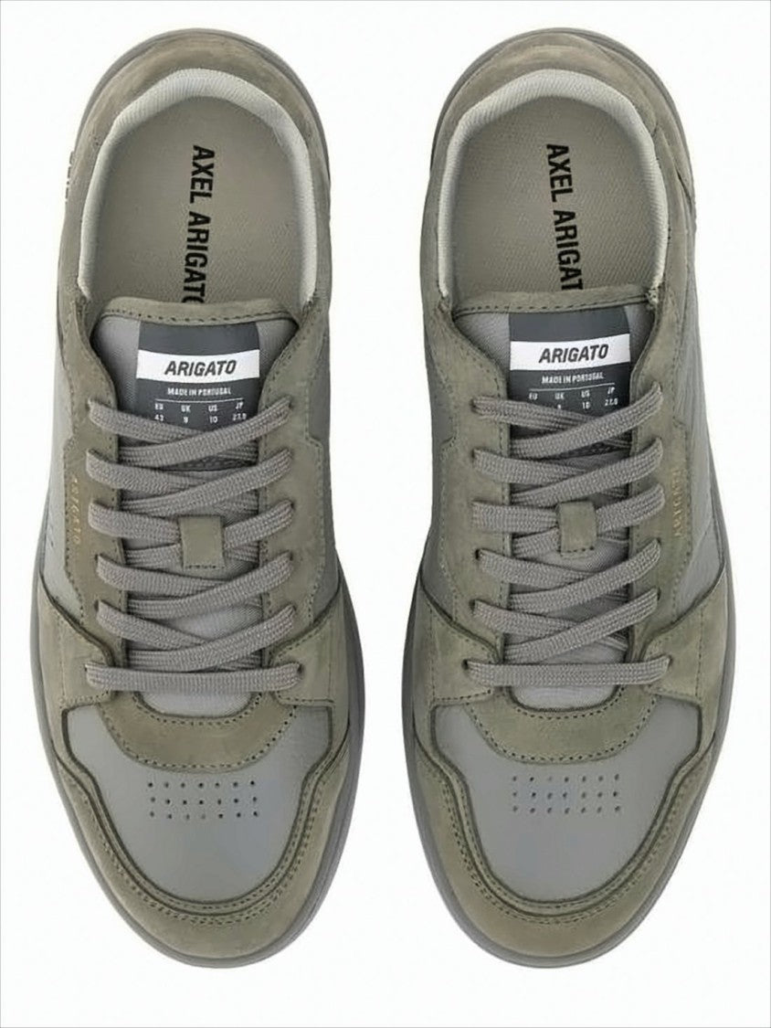 Axel Arigato Olive Green Leather And Suede Low-Top Sneakers