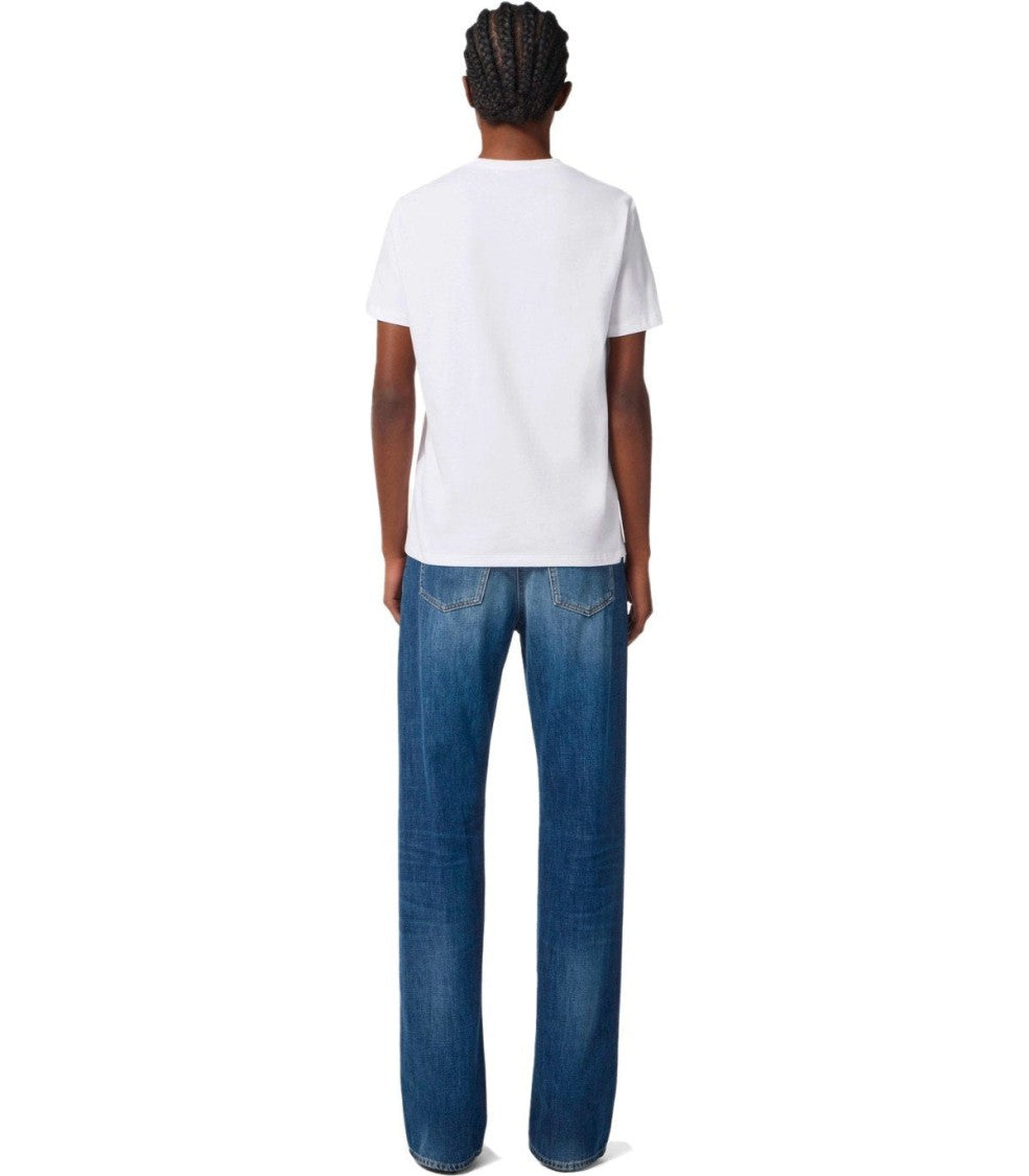 Elisabetta Franchi White T-Shirt With Jewel