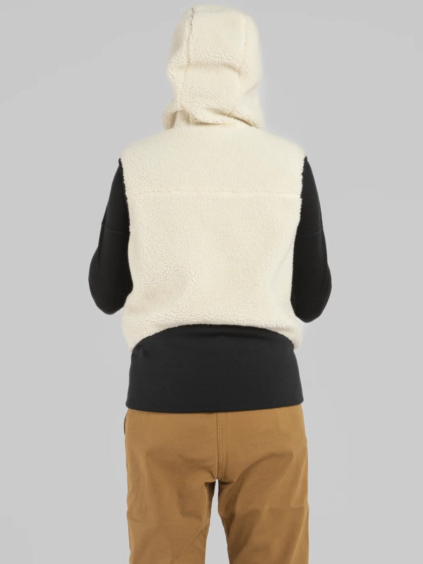 Montura Sleeveless Sherpa Vest With Contrast Detailing And Hood
