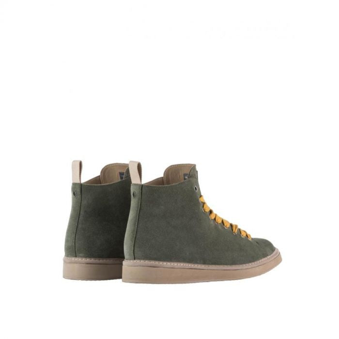 Panchic Green Ankle Boots