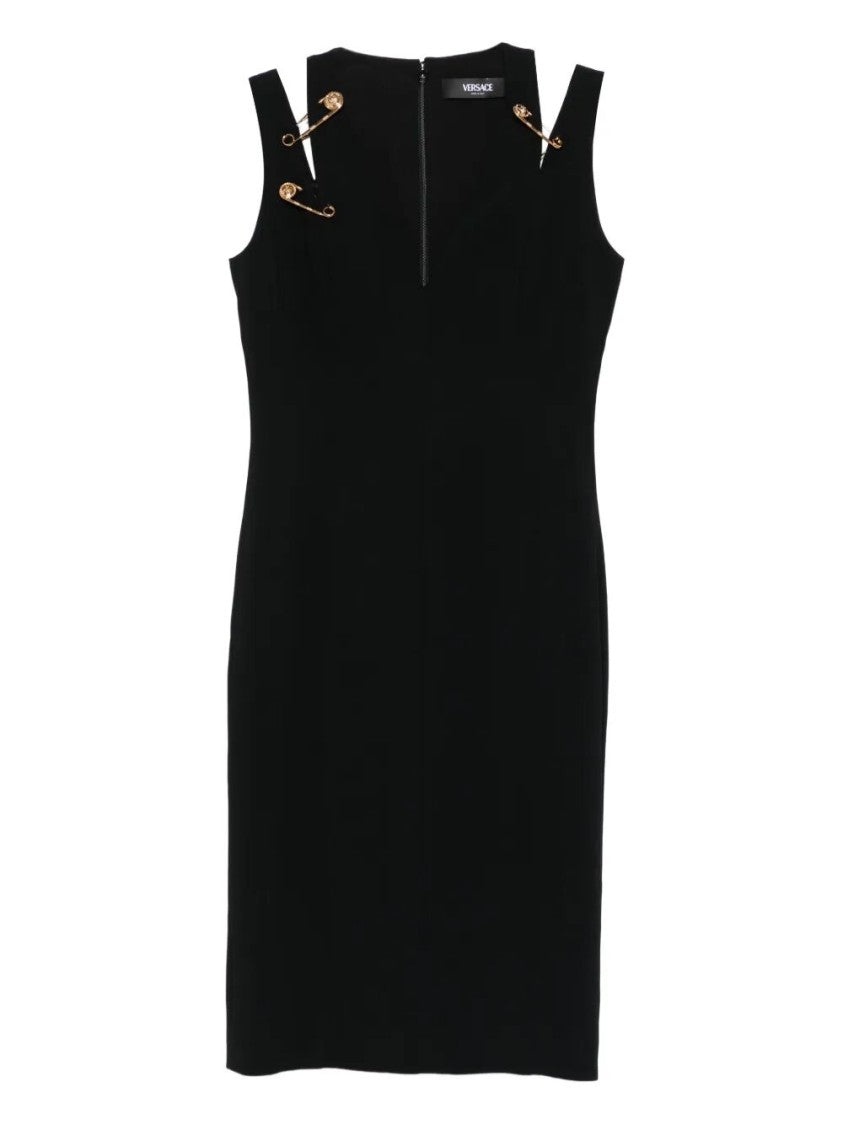 Versace Cocktail Dress `Responsible` Techno Cady Stretch