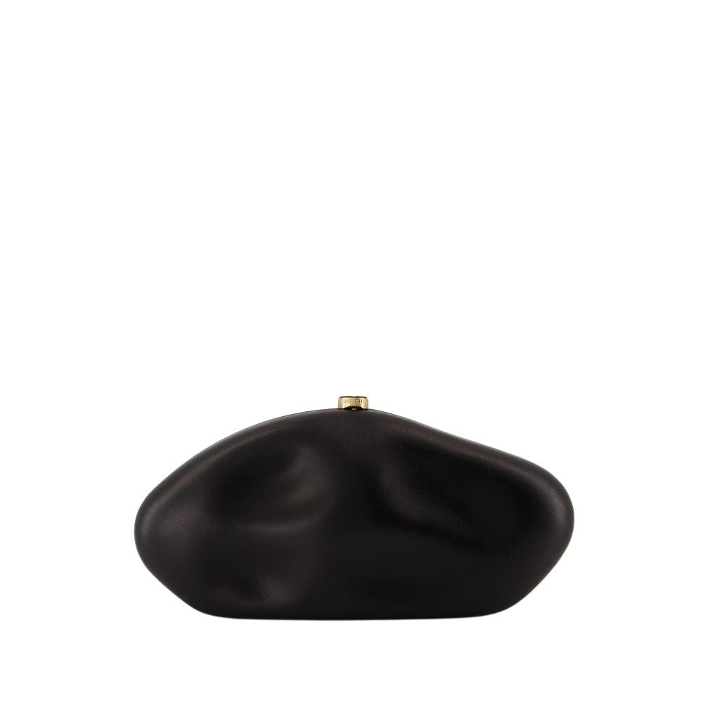 Cult Gaia The Caldera Clutch - Leather - Black