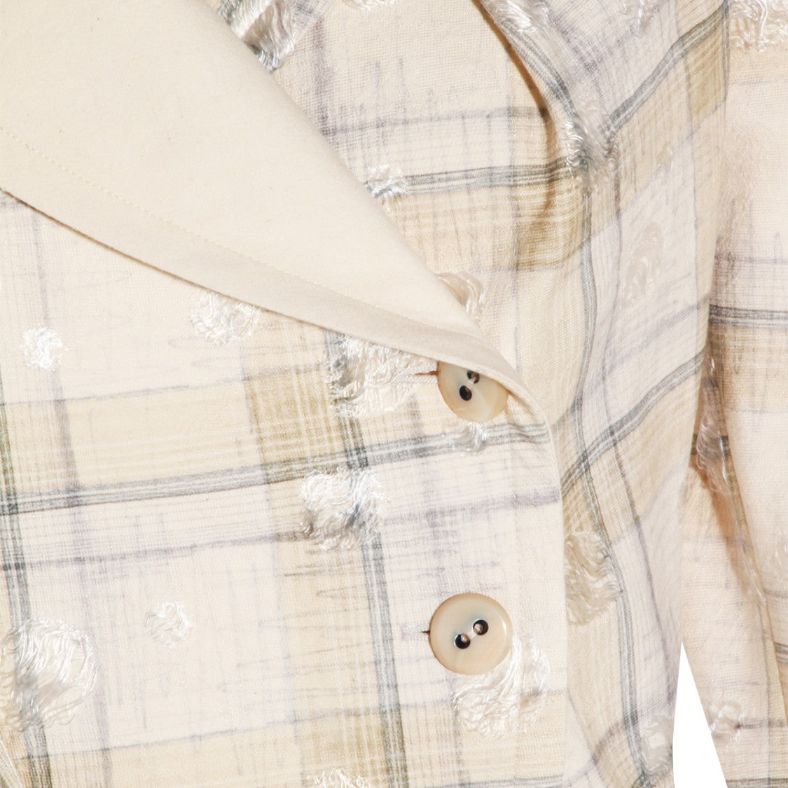 Vivienne Westwood Ecru Check Motif Blazer