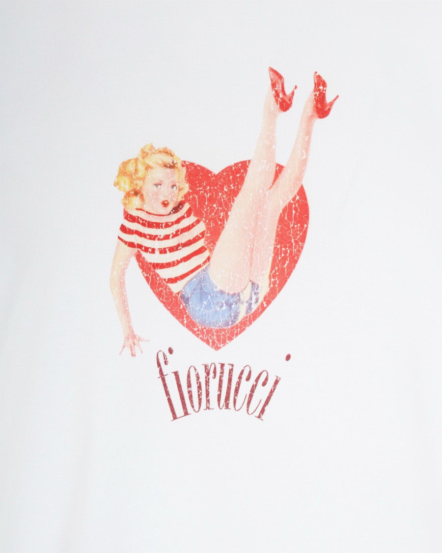 Fiorucci White Pin Up Lover T-Shirt