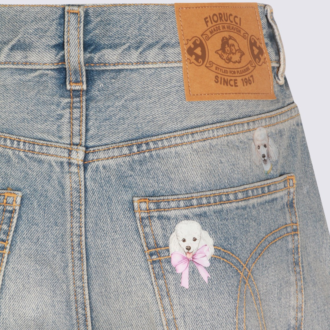 Fiorucci Relaxed Straight-Leg Jeans With Playful Embroidery