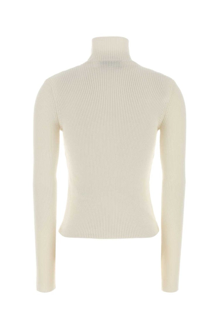 Blumarine Ivory Wool Blend Sweater