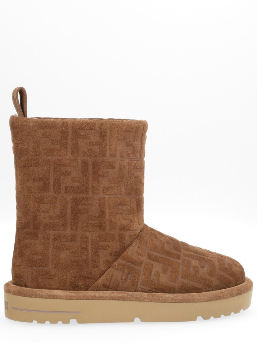 Fendi Suede Apres Chic Monogram Boots