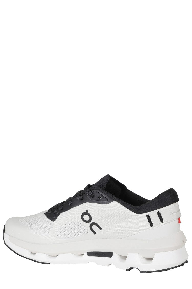 On Running Black And White Cloudzone Mesh Rubber Sole Nylon Sneakers