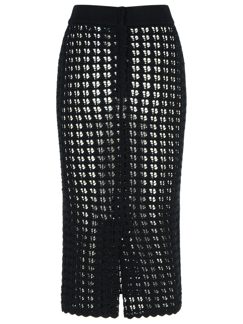 Dolce & Gabbana Black Virgin Wool Skirt