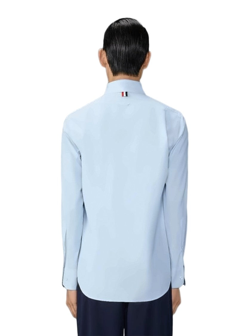Thom Browne Pointed Collar Long-Sleeve Shirt In Crisp Light Blue Thom Browne