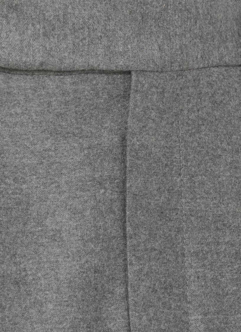 Brunello Cucinelli Grey Wool Skirt