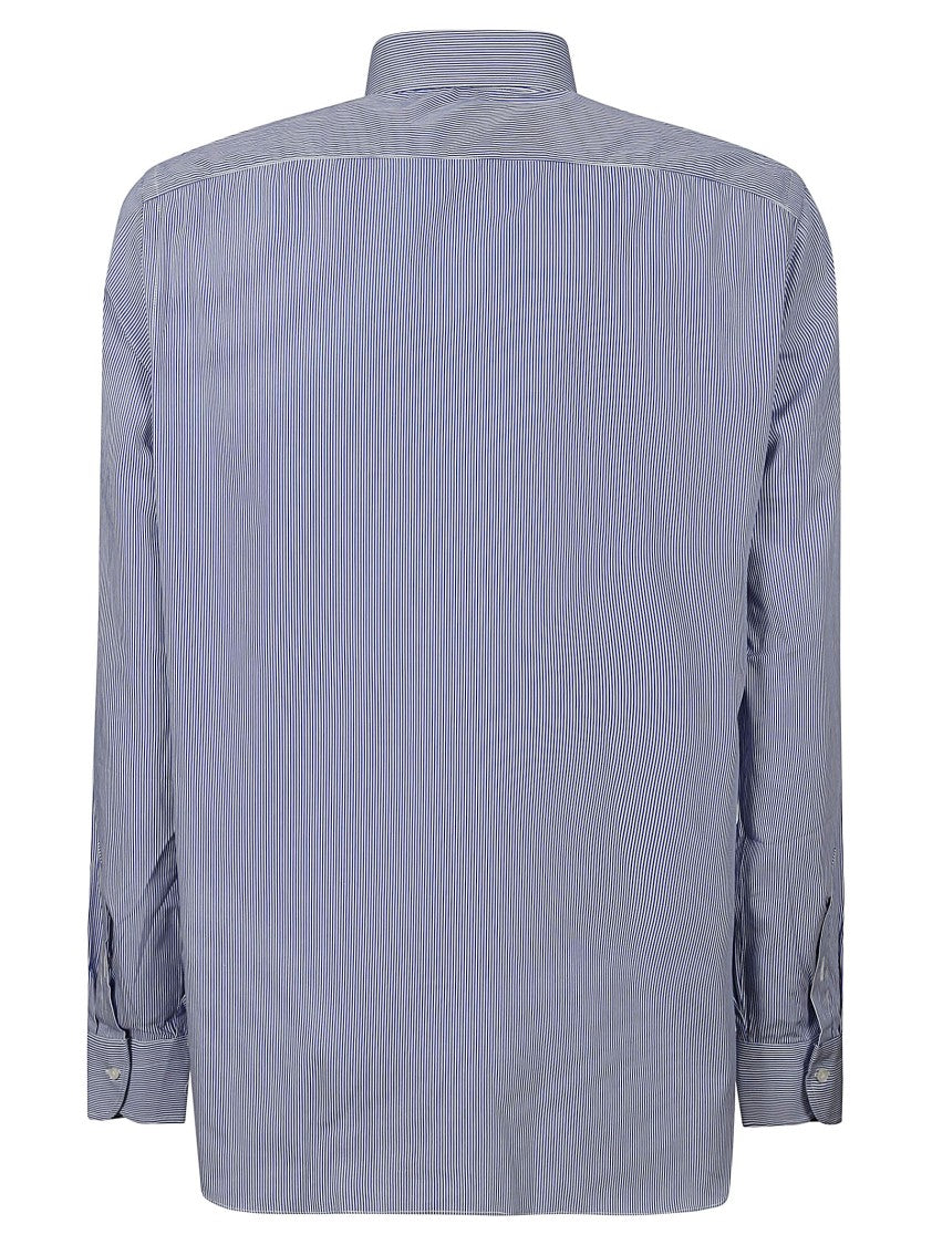Borriello Tailored Striped Shirt With Spaccanapoli Collar