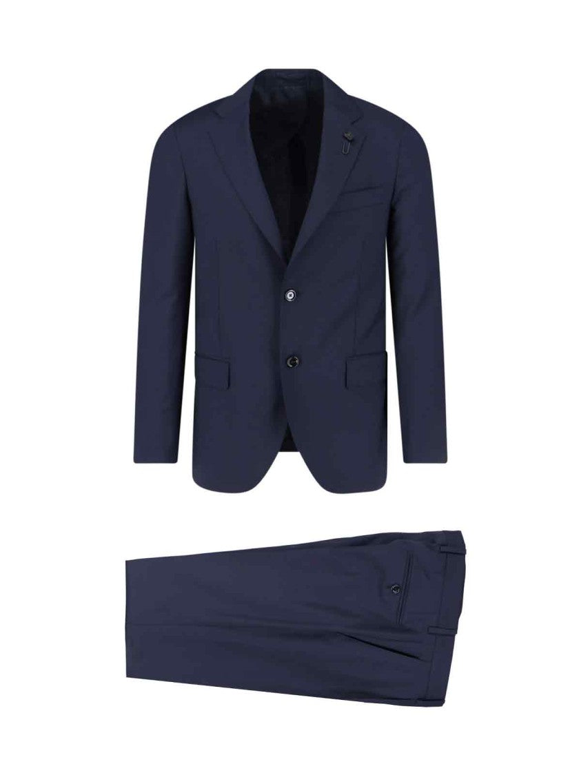 Lardini Tailored Two-Button Blazer And Slim-Fit Trousers Set