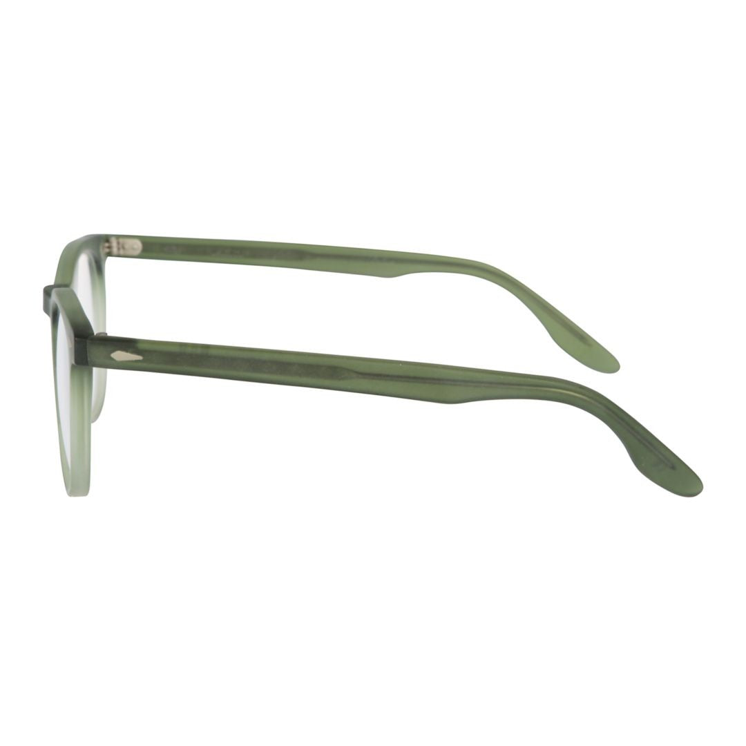 Kador Klark Gradient Olive Green Rounded Frame Sunglasses