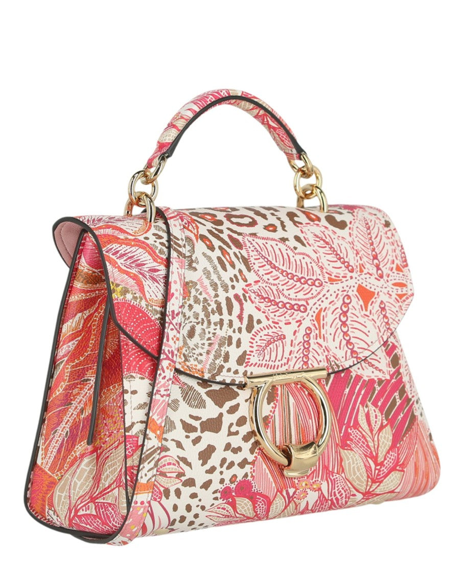 Ferragamo Margot Gancio Plant-Print Shoulder Bag
