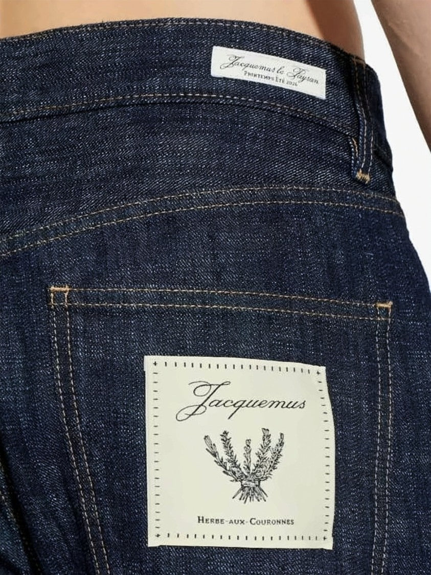 Jacquemus Straight-Leg Denim Jeans With Textured Cotton