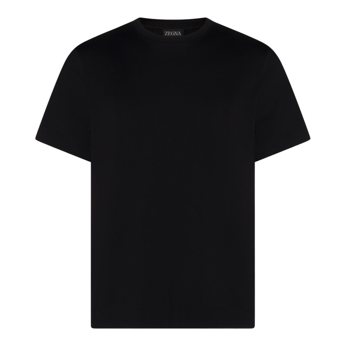 Zegna Black Short-Sleeve Crew Neck T-Shirt