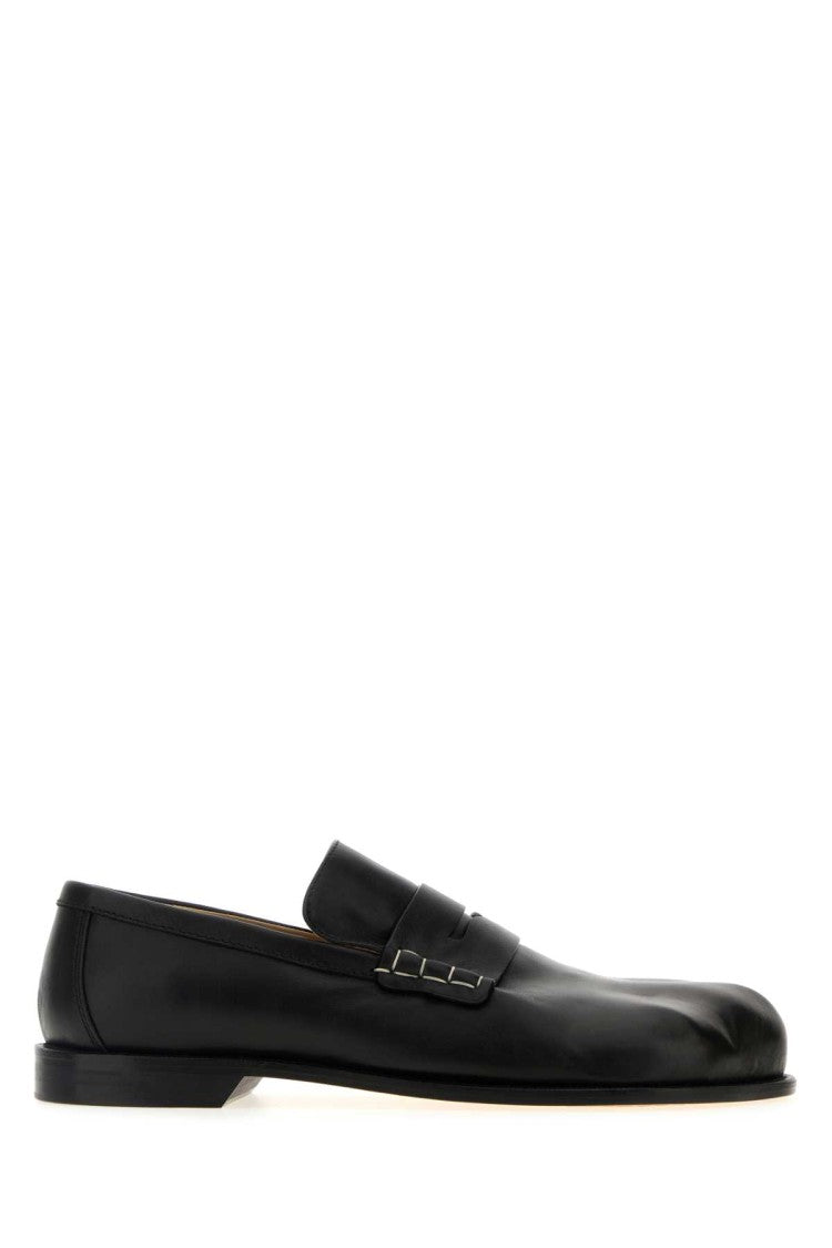 J. W. Anderson Black Leather Paw Loafers