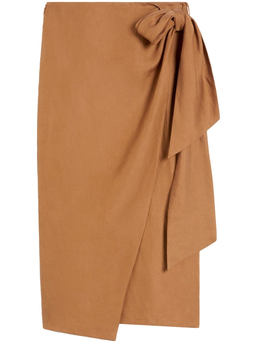 Max Mara Wrap Design Midi Skirt