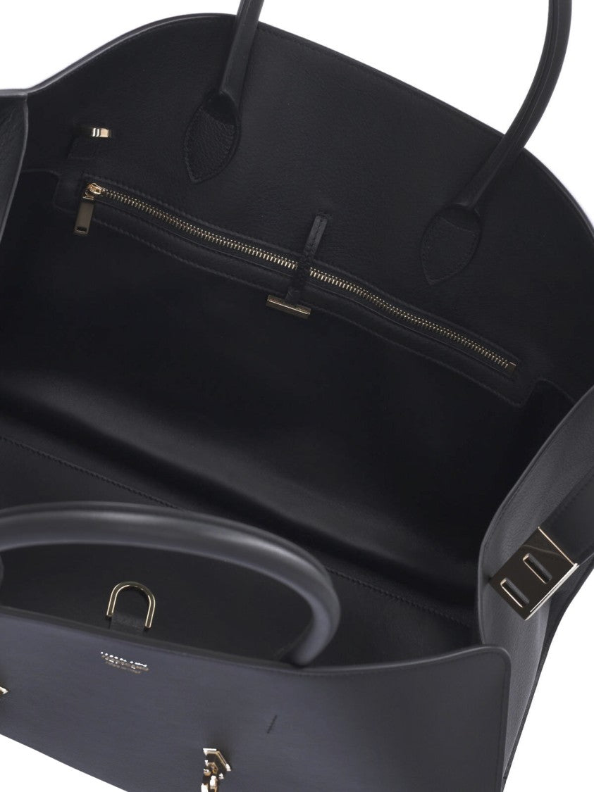 Ferragamo "Hug" Large Bag – Black