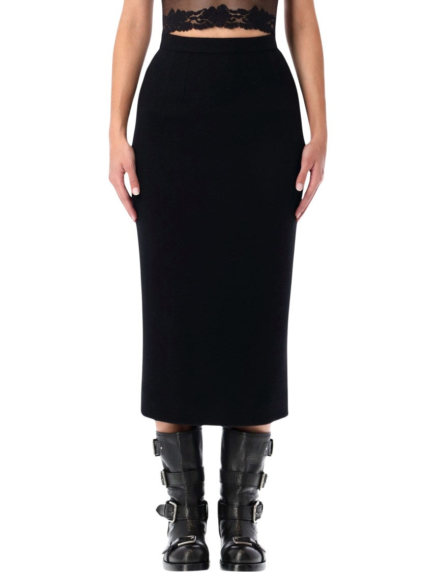 Dolce & Gabbana Jersey Wool Longuette Skirt