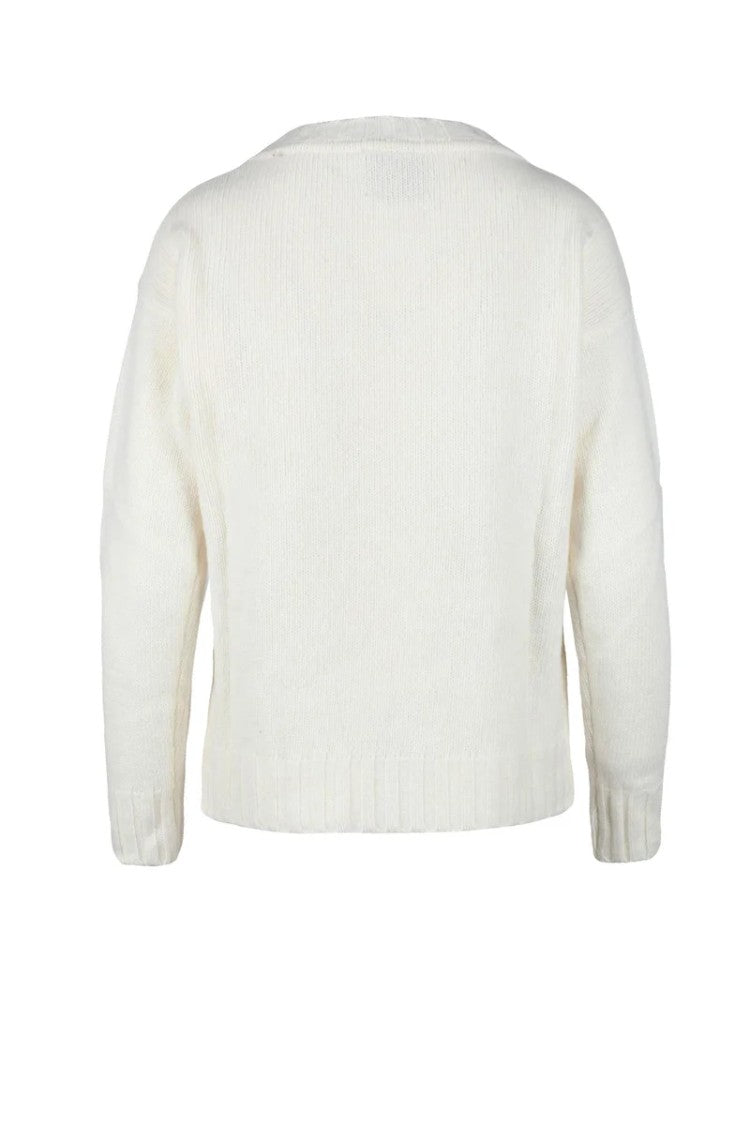 N.O.W. Andrea Rosati Geometric Knit Sweater With Cashmere