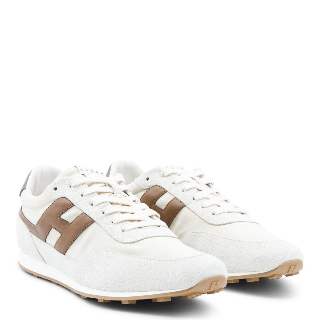 Hogan Beige Leather Sneakers