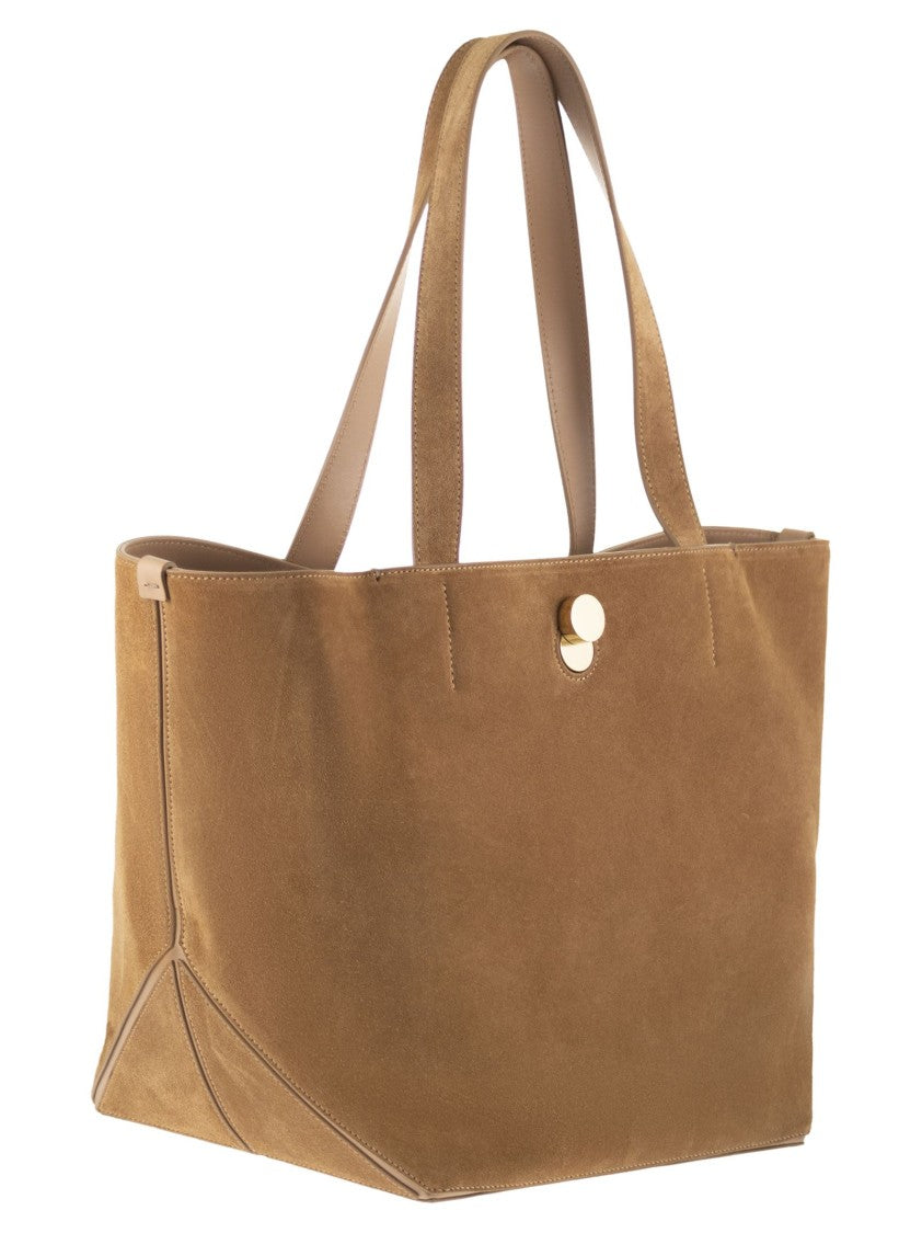 Fabiana Filippi Medium Eclipse Suede Tote Bag