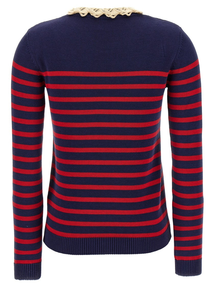 Valentino Garavani Striped Cotton Sweater