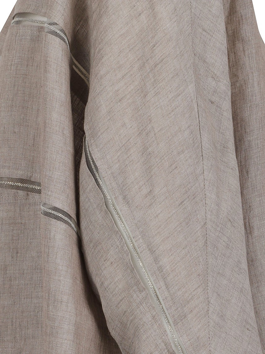 Fabiana Filippi Boxy Linen Shirt With Concealed Buttons