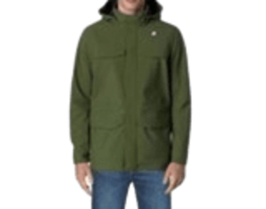 K-Way Three-Layered Casual Jacket With Detachable Hood