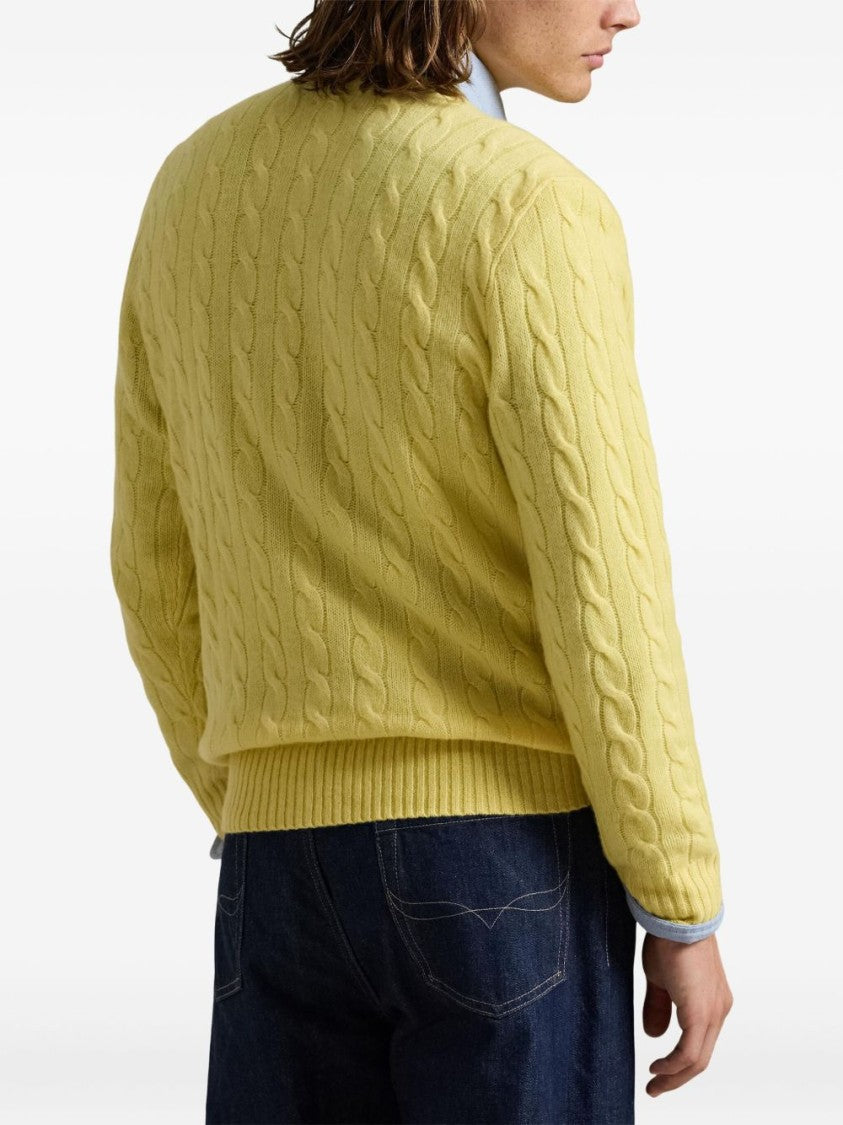 Polo Ralph Lauren Cable-Knit Sweater With Classic Crew Neckline