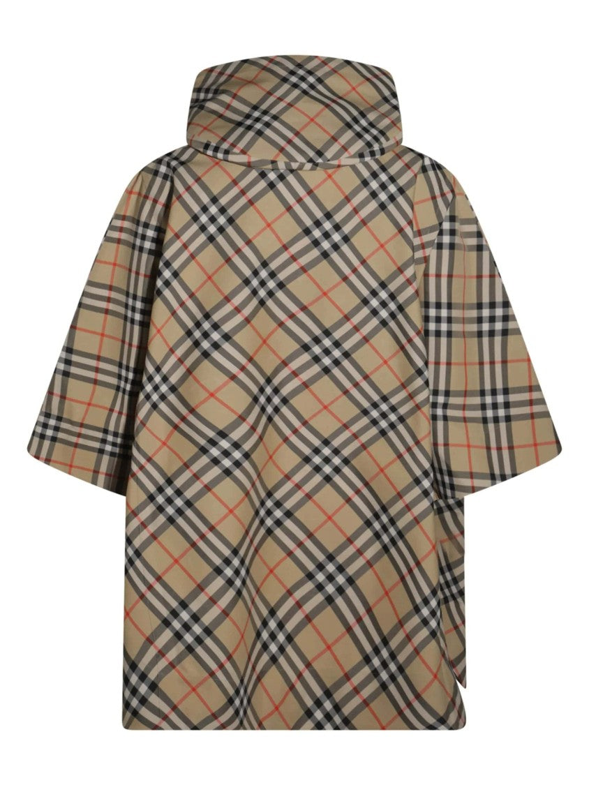 Burberry Cady Cape Beige Checkered Cape