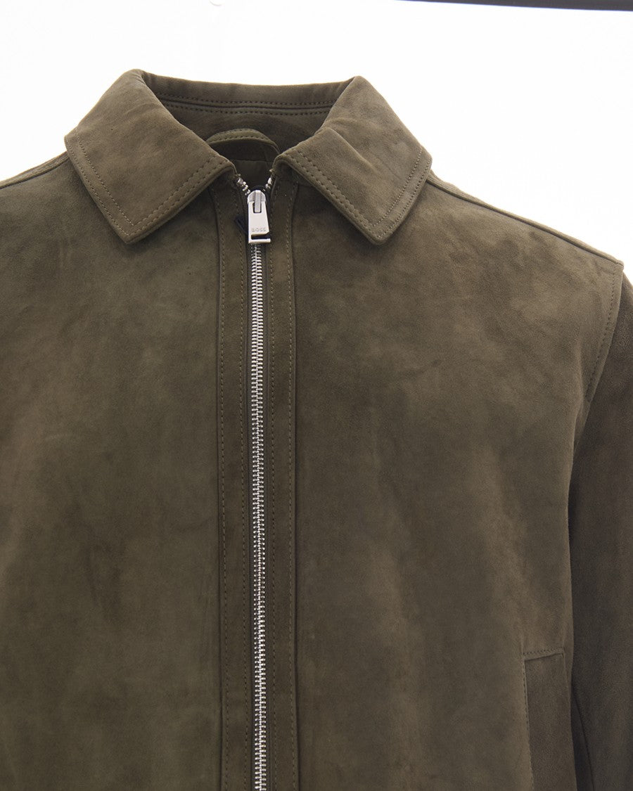 Boss Soft Suede Pointed Collar Jacket