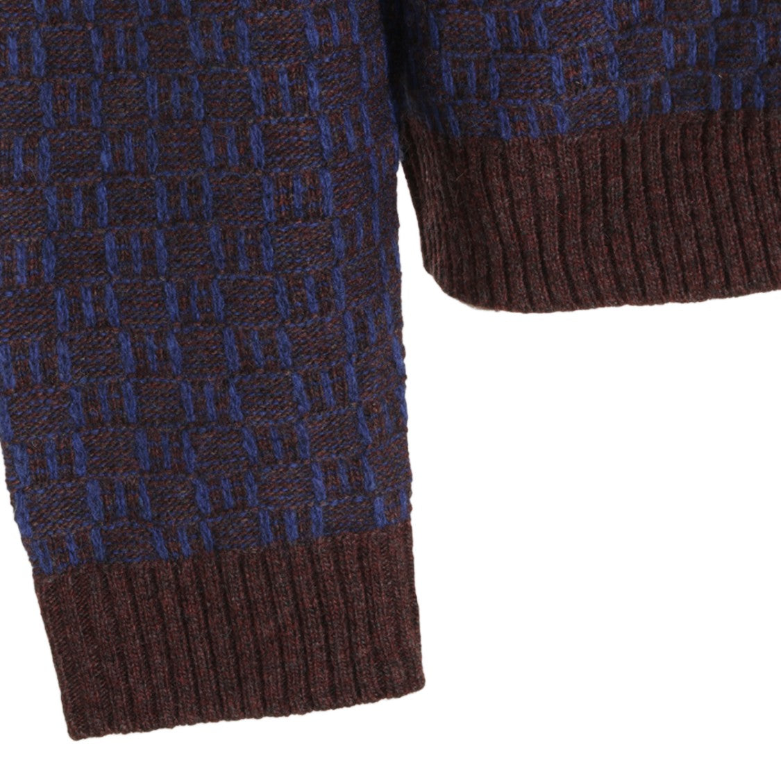 Nn.07 Textured Knit Sweater With Button-Up Front And Contrast Details
