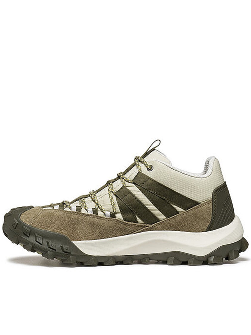Scarpa Olive Rove Suede Versatile Sport Sneakers