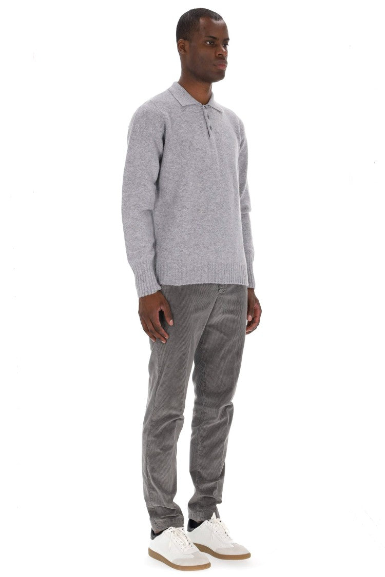Drumohr Lambswool Knit Polo-Shirt