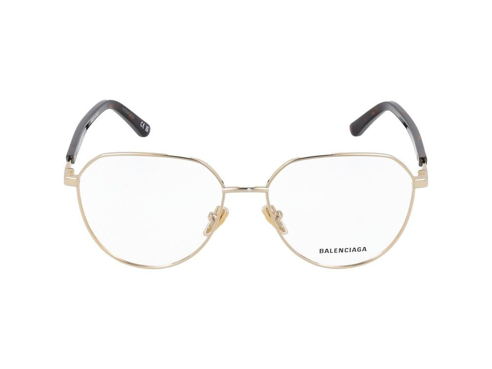 Balenciaga Eyeglasses Bb0249o 002 Gold Havana Transparent 55/16/145