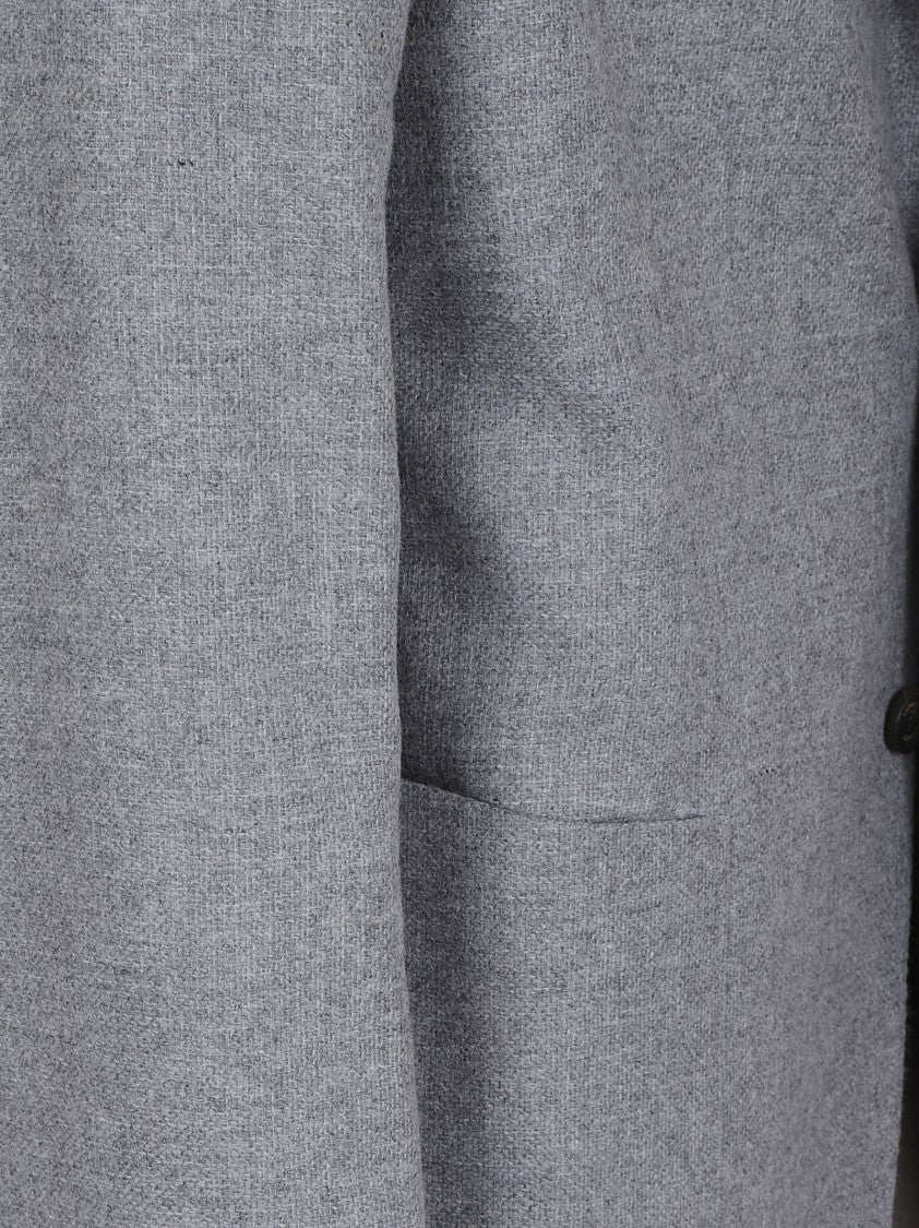 Eleventy Wool-Cashmere Blend Blazer With Tailored Fit