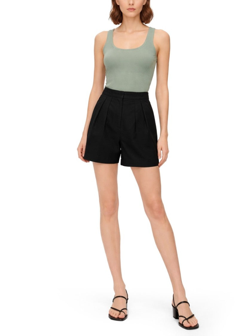 Max Mara Ribbed Scoop Neck Viscose-Blend Tank Top