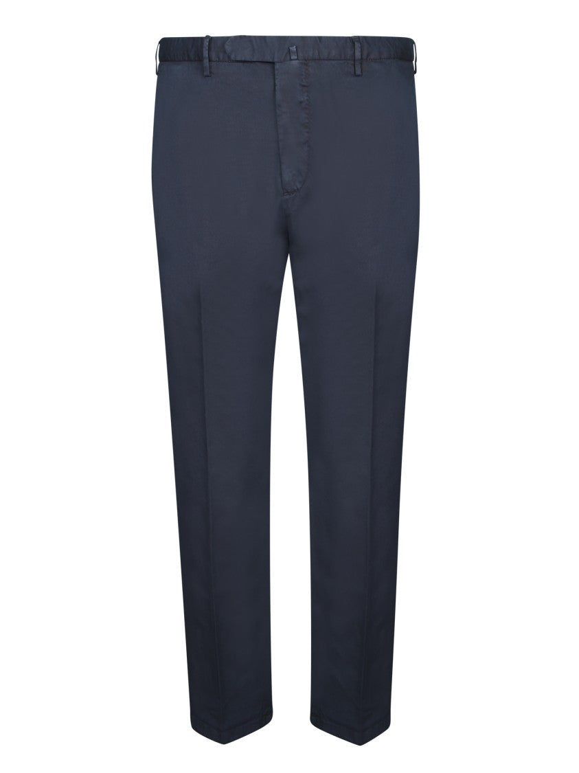 Dell'oglio Tapered Blue Cotton Trousers