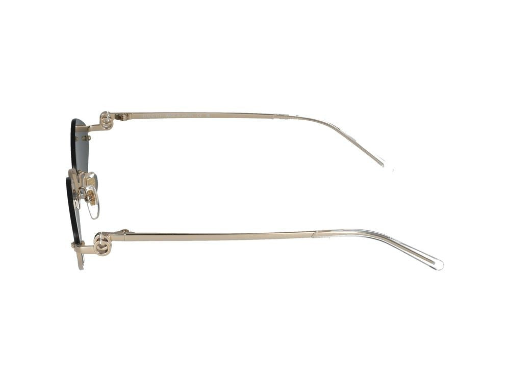 Gucci Geometric Frame Gold-Tone Metal Gucci Sunglasses