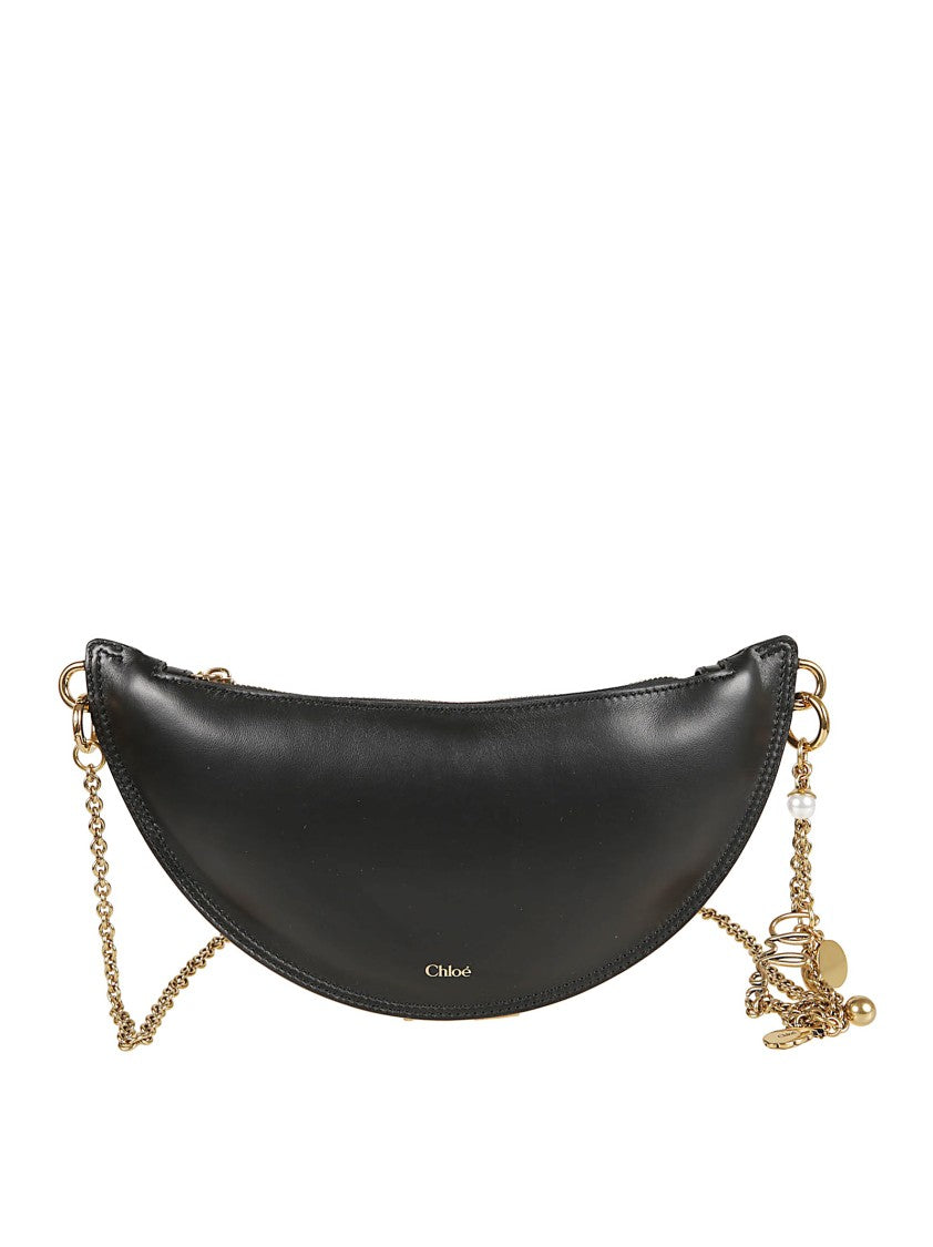 Chloé Half-Moon Lambskin Leather Shoulder Bag
