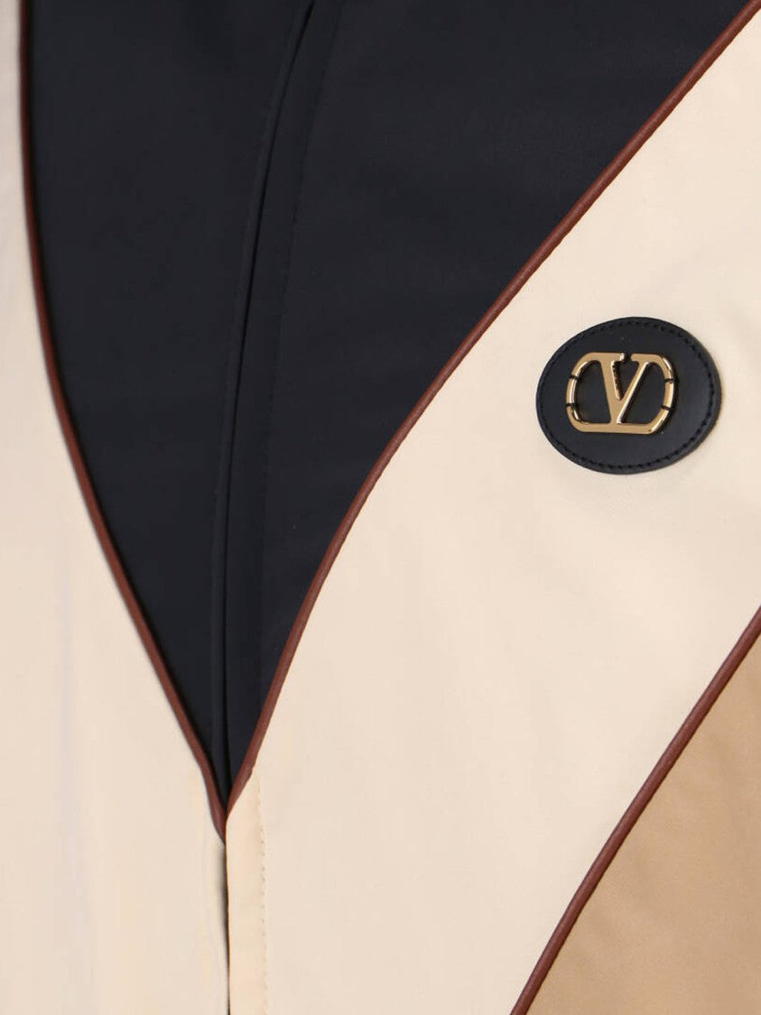 Valentino Beige Jacket With Structured Silhouette And Minimalist Design