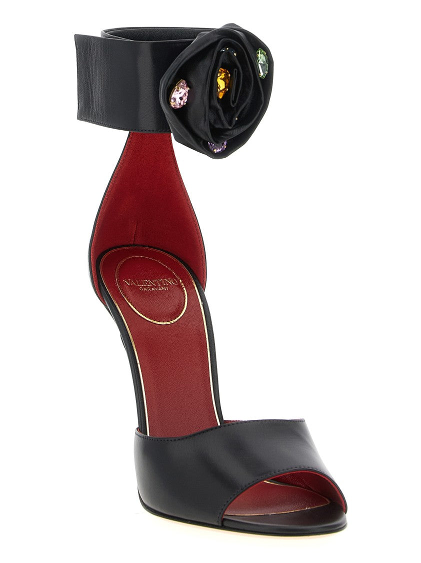 Valentino Garavani 'Drip Rose' Sandals