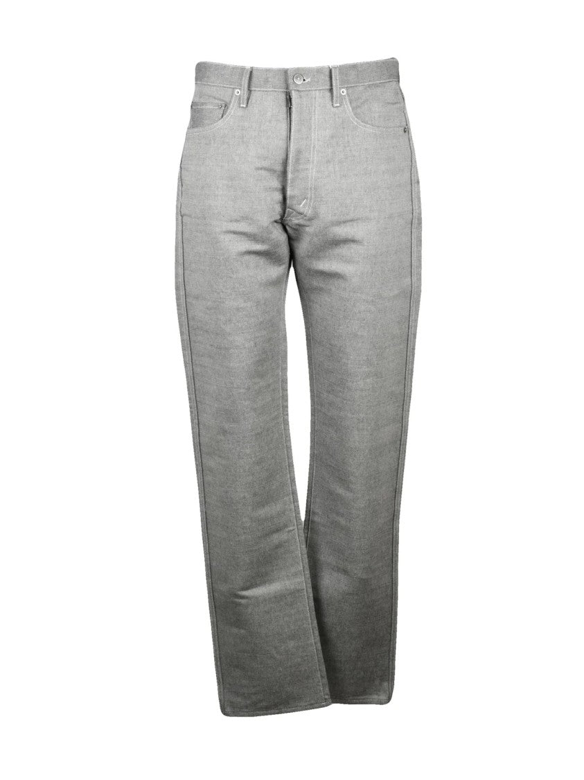 Maison Margiela Grey Cotton Straight-Leg Jeans