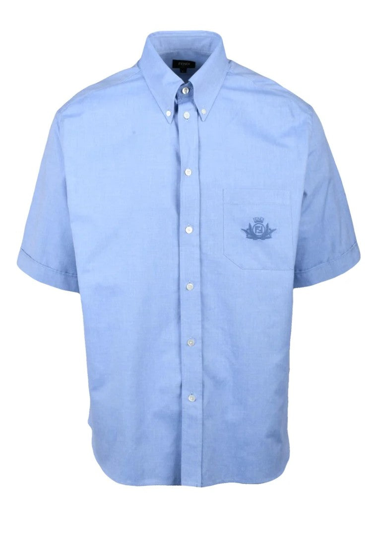 Fendi Cotton Shirt - Light Blue
