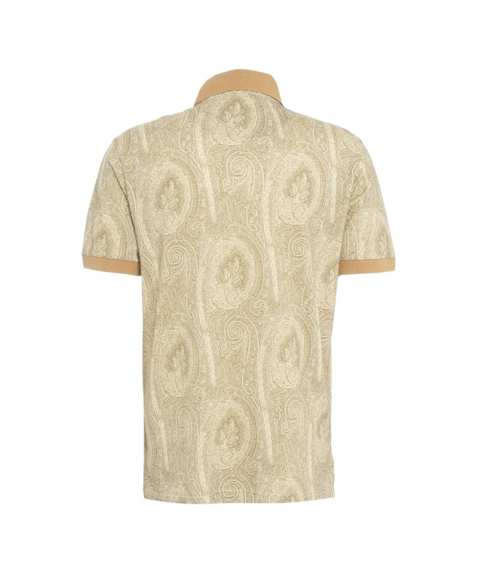 Etro Paisley Print Polo With Traditional Collar