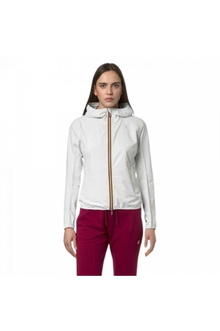 K-Way Fitted Lightweight Jacket With Zip-Up Front