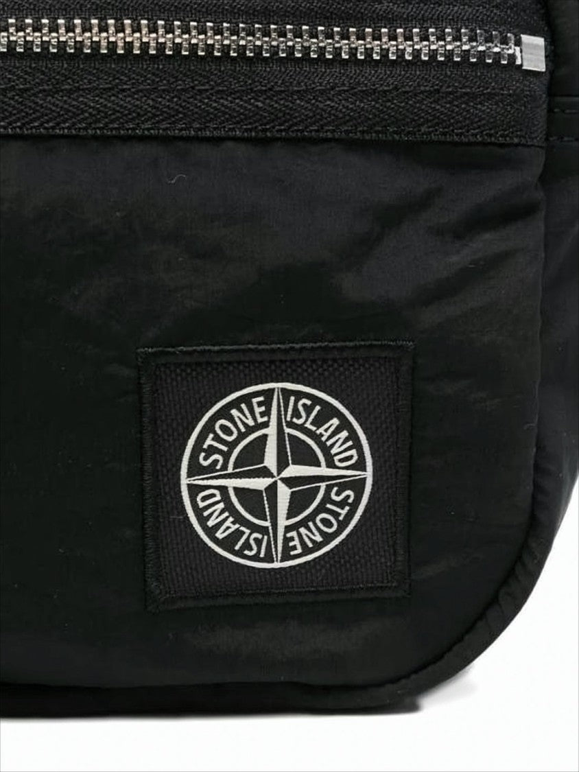 Stone Island Rectangular Polyamide Crossbody Bag With Minimalist Design